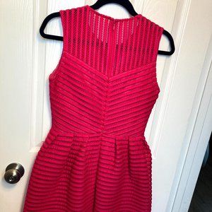 Halogen Pink Fit and Flare Cocktail Dress